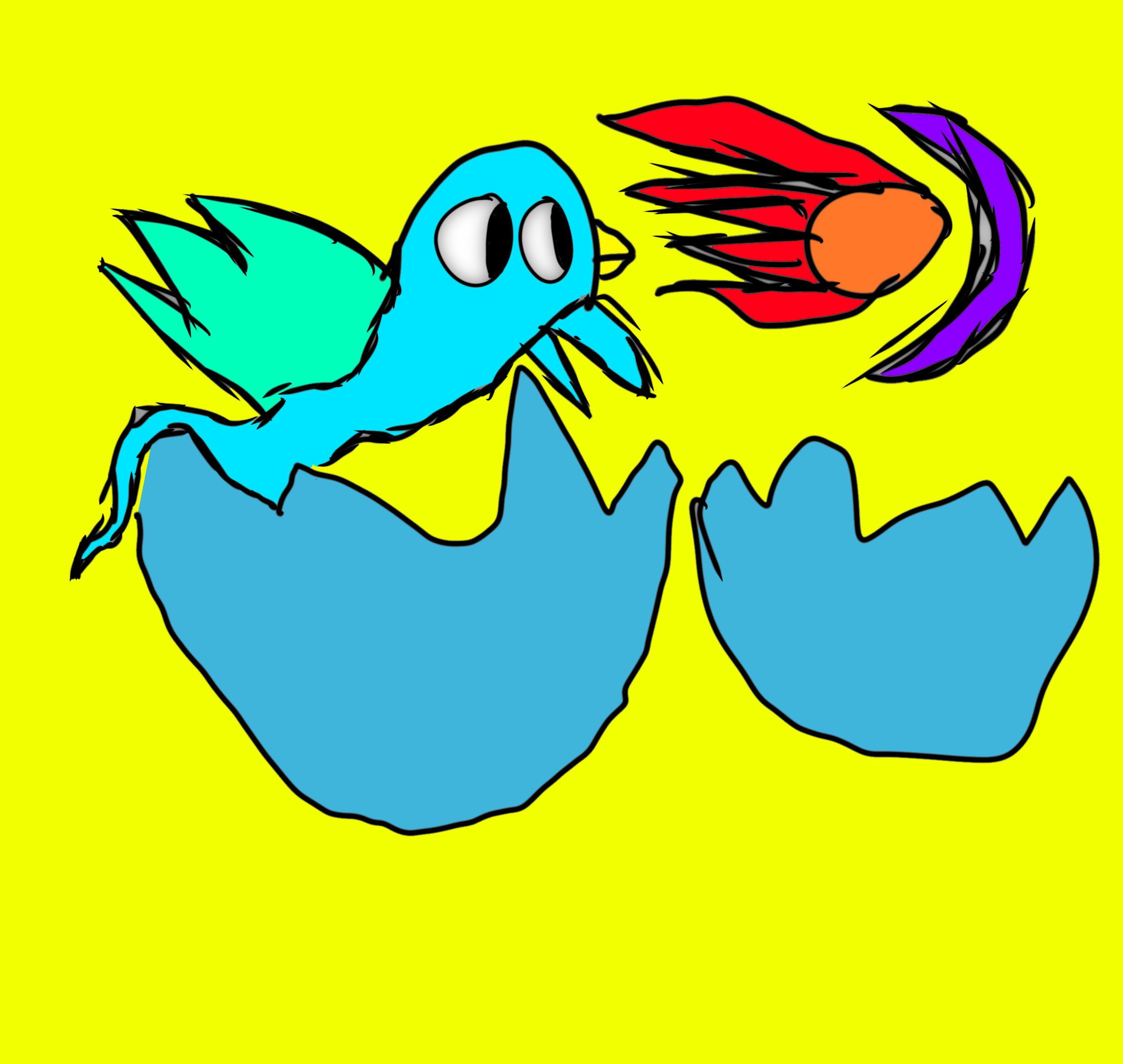 A baby bird thing - ibisPaint