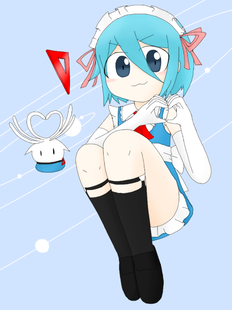 お題 手でハート　【オリキャラ BluePlanets ロウェイ】