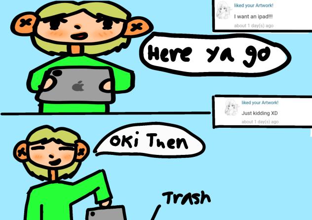 responding to liked your Artworks comm