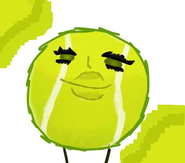 Tennis ball jelly art