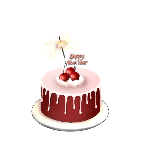 Red velvet cake New Year