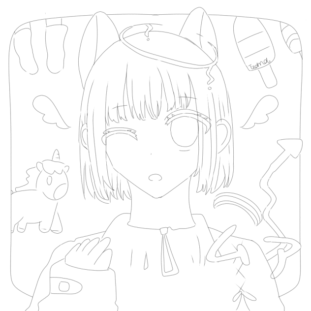 ムアちゃん！（線画）