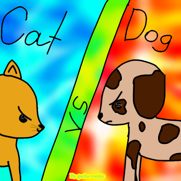 Cat vs dog ibisPaint