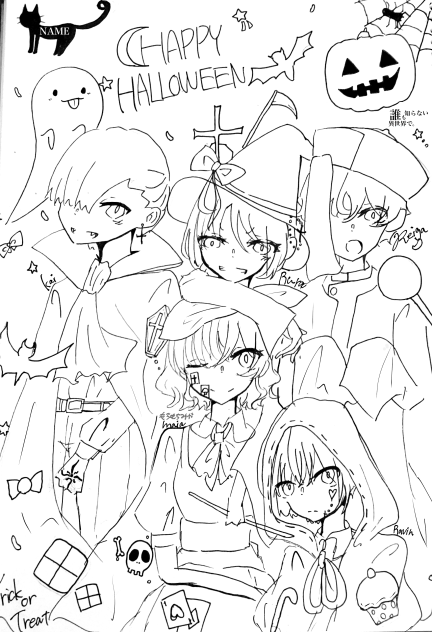 ハロウィン　イラスト！