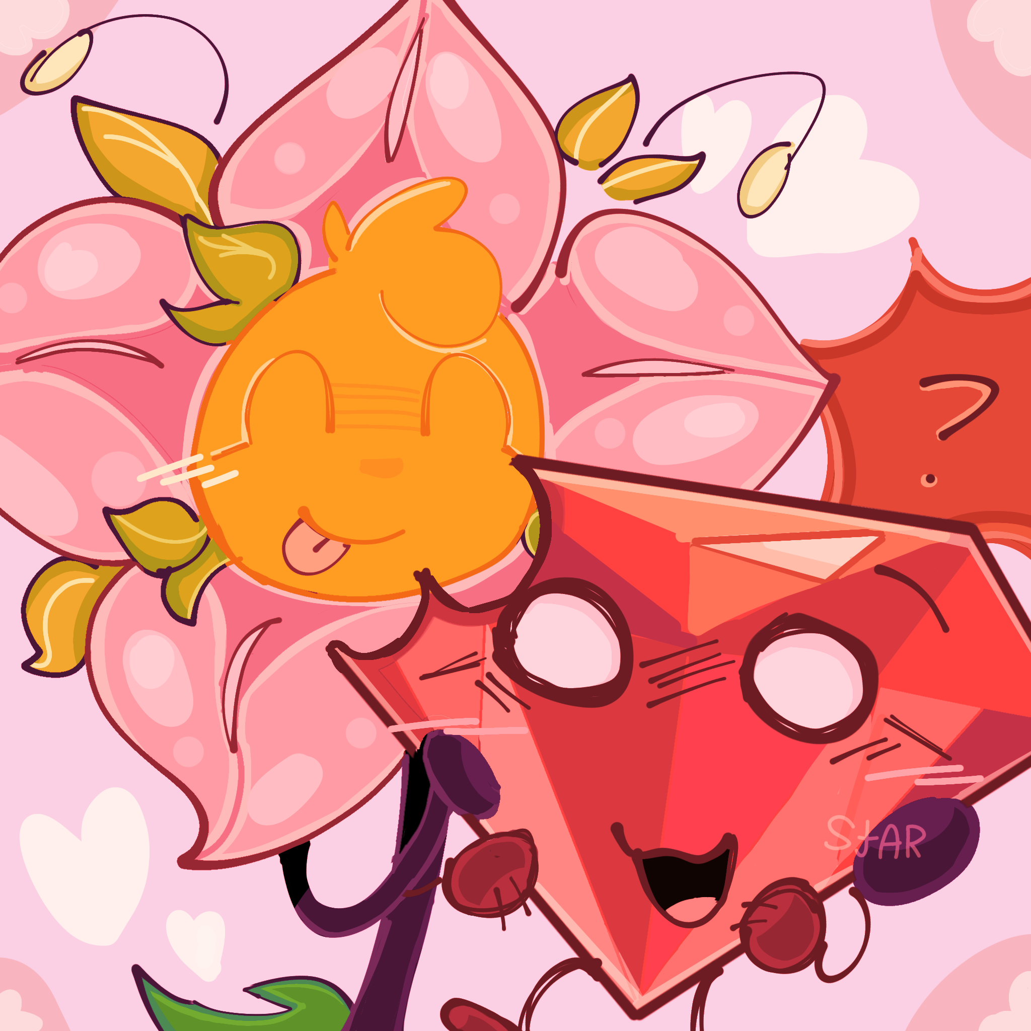 Flower is eating Ruby. - ibisPaint