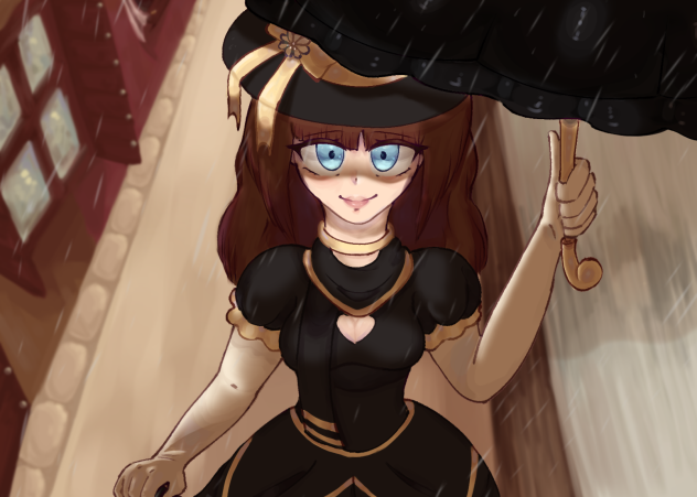 Миссис под дождем2