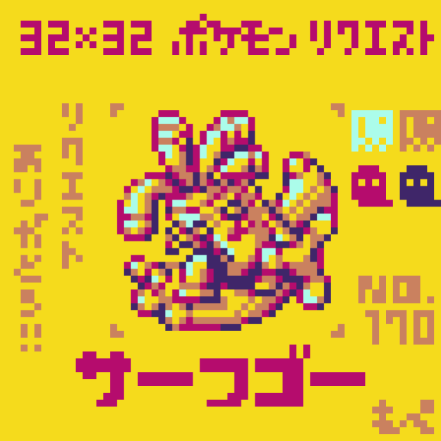 【ドット絵】サーフゴー【ポケモン】