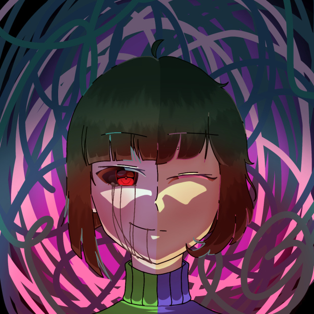 Chara & Frisk (12-16-21) - ibisPaint