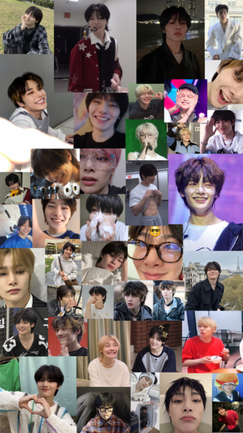 Jeongin (I.N) wallpaper collage 🩵