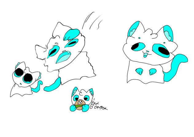 Ghost cat stuff - ibisPaint