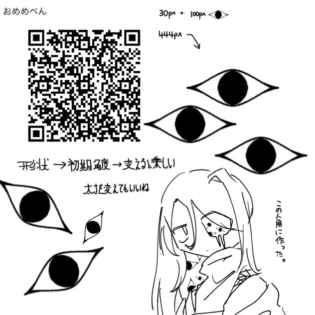 ものすごく目。