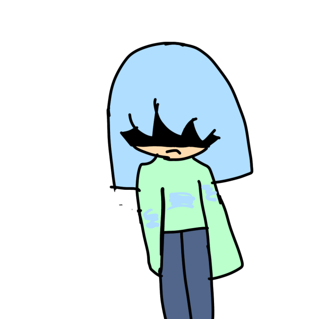Blue hair - ibisPaint