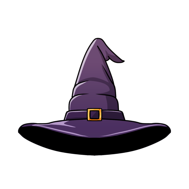 Witch hat sticker