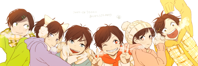 おそ松さん フォロワー1000人ありがとうございます！