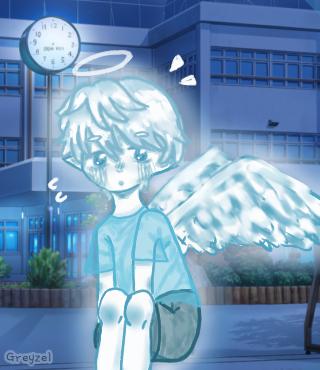 Casper as stereotypical angel!!¿¿