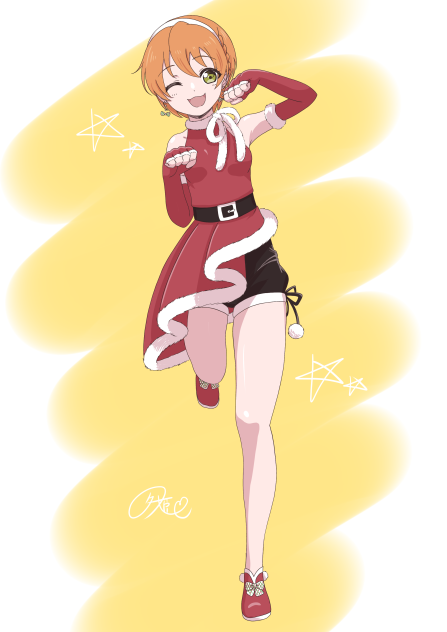 らくがき、サンタ凛ちゃん