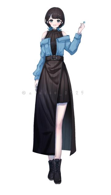 すず様宛 ご依頼絵 黒髪ちゃん