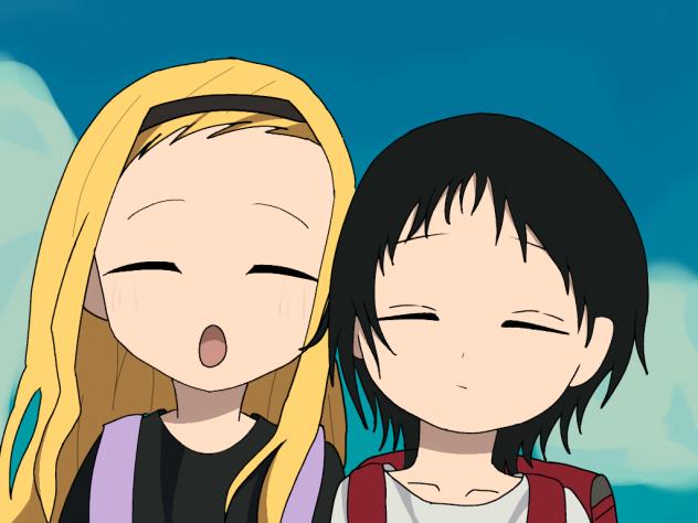タコピーまりなちゃんとしずかちゃん