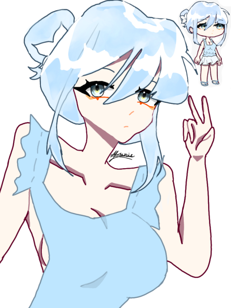this my oc🐰🌷