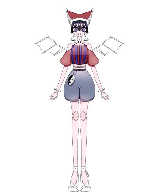 途中キャラデザ