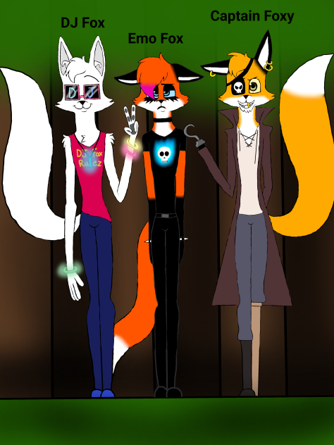 3 Fox humanoids
