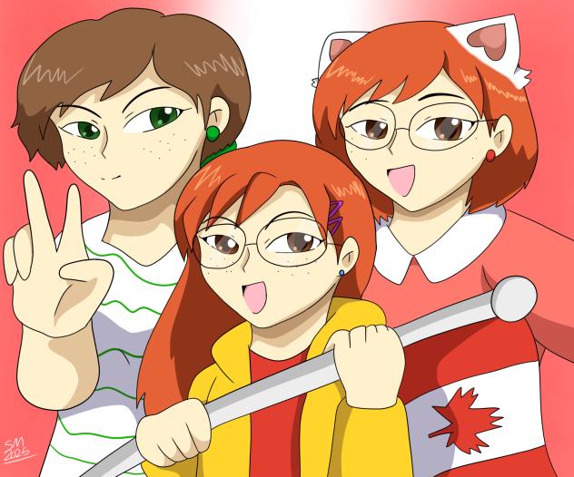 Canada Day to Mei, Miriam And Maya