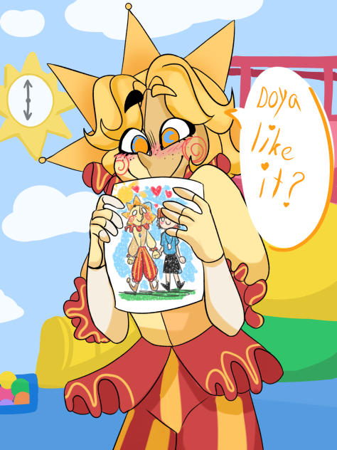 He drew something ☀️💝