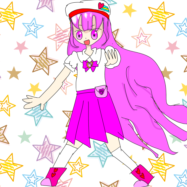 プリキュア風落書き