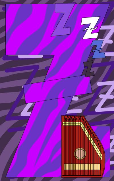 letter Z for Zither and zzz...