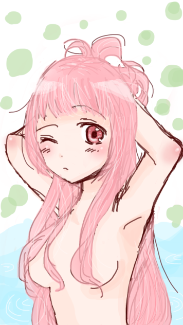 水浴び。