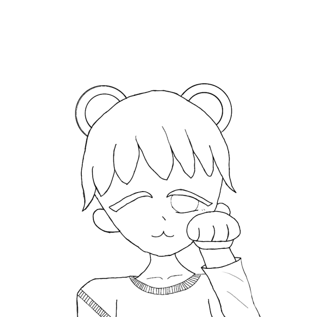 線画にしたよ
