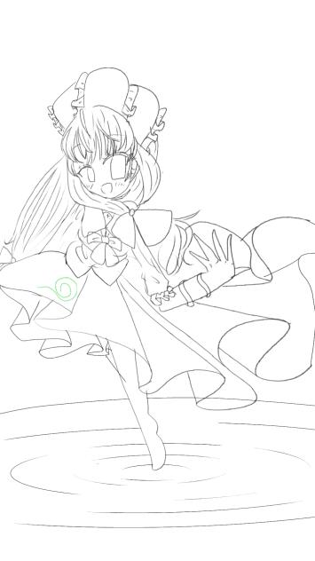 雛ちゃん線画！