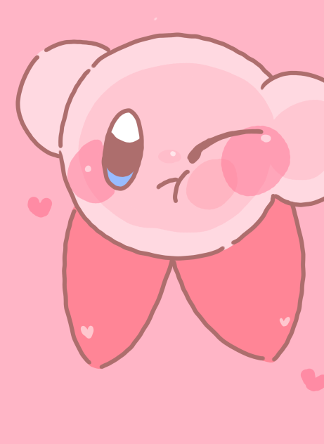 画面にくっついちゃったカービィ❷
