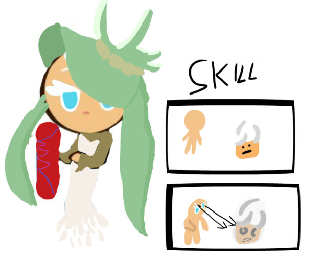 Green milk choco cookies - ibisPaint
