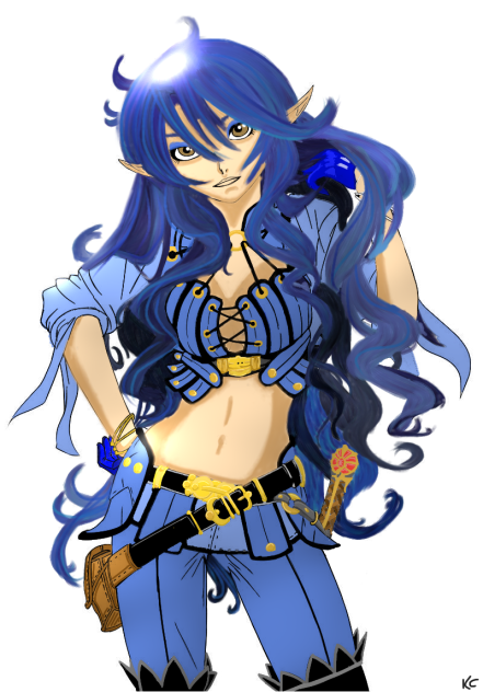 blue anime