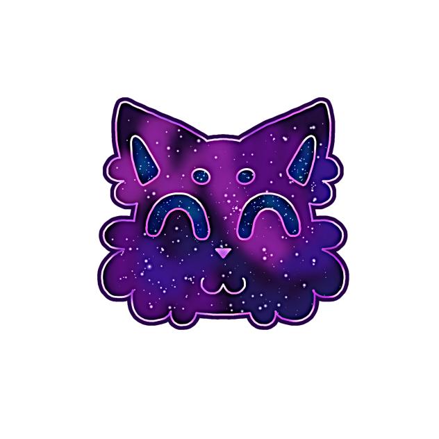 Galaxy cat sticker