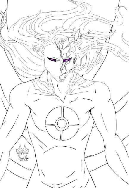 Aizen fused with the hogyoku