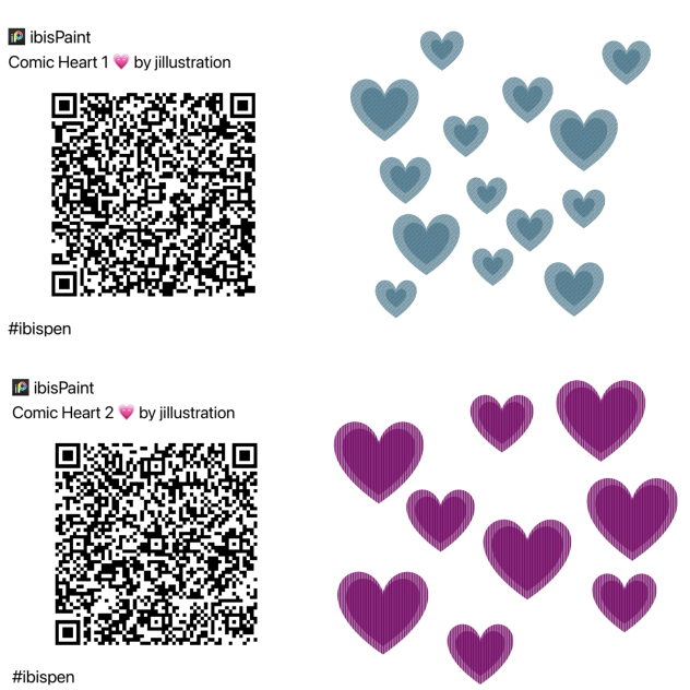 Comic Heart Set