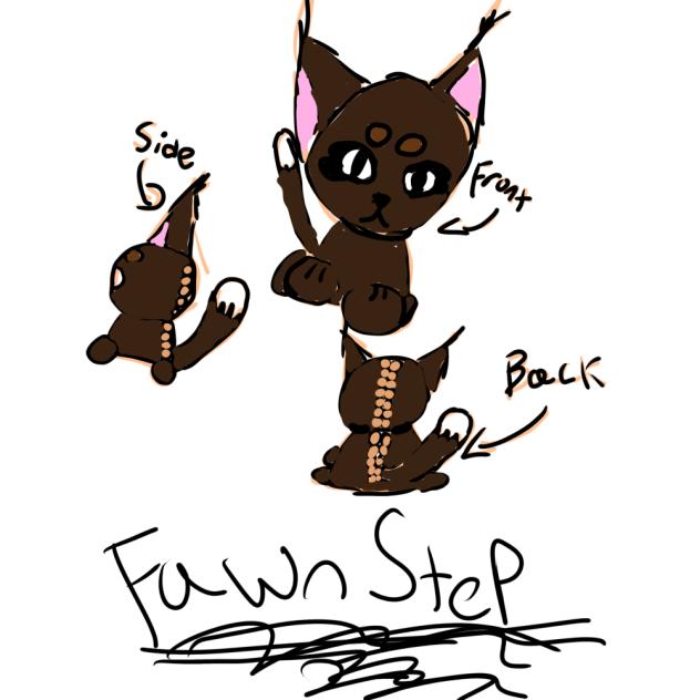 My warrior cat oc fawnstep