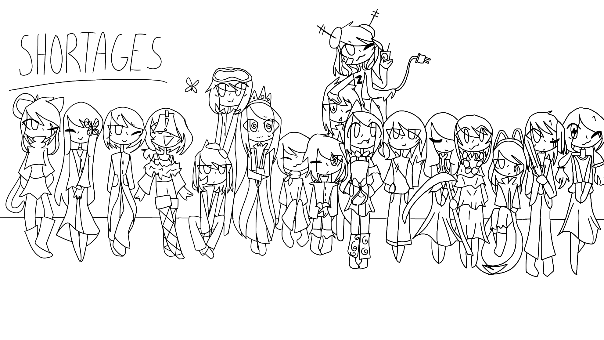 Shortages Lineart IbisPaint