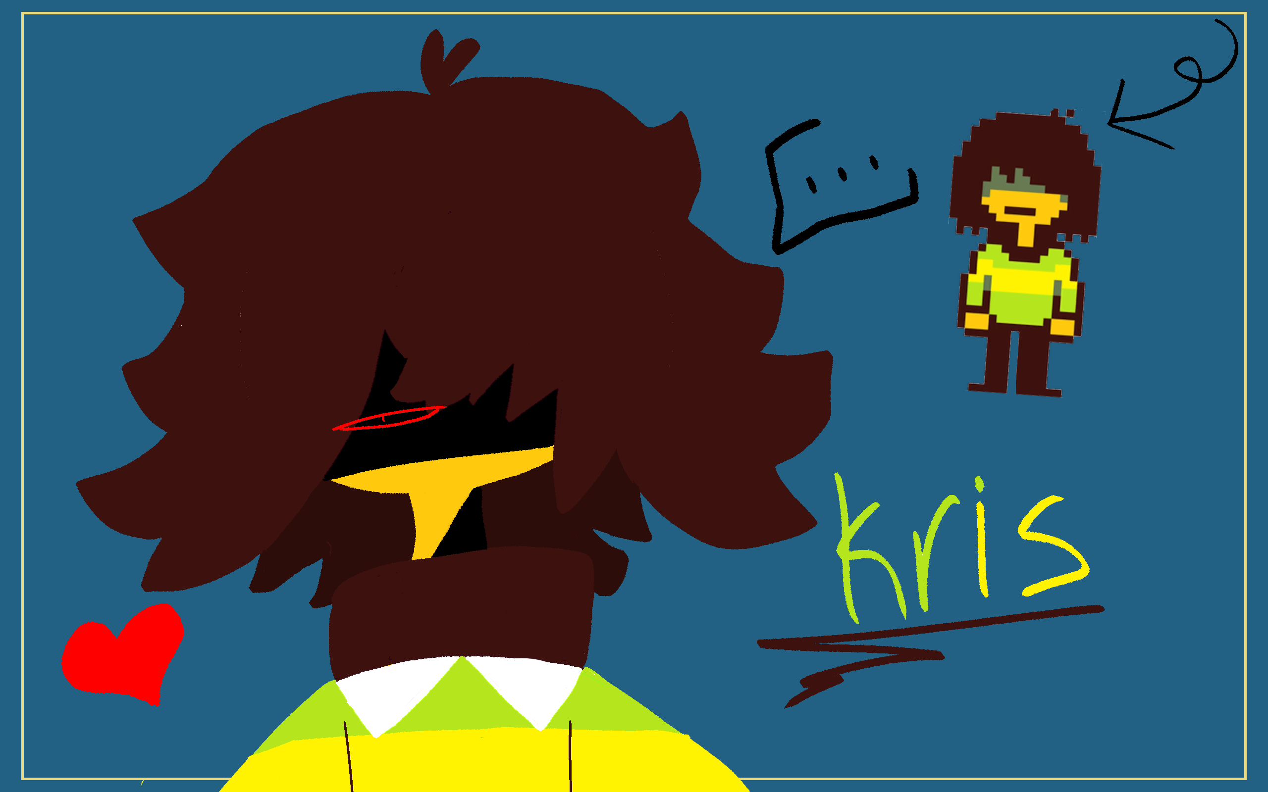 deltarune Kris - ibisPaint
