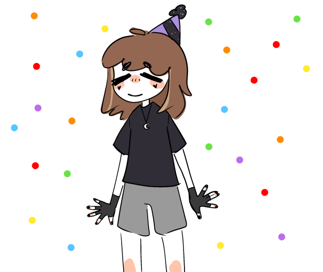 it's my bday lazy sketch