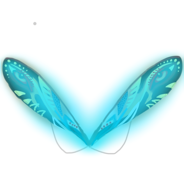 Glowing butterfly
