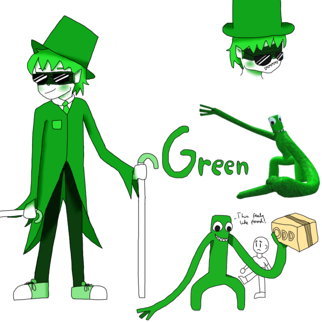 Green from rainbow friends