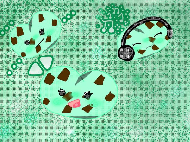 mint chocolate chip bombean