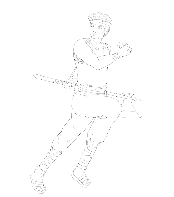 【ファイアーエムブレム】マーティ 線画