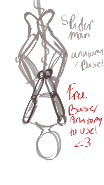 Free Spiderman Anatomy,base too use 😽👍🏻