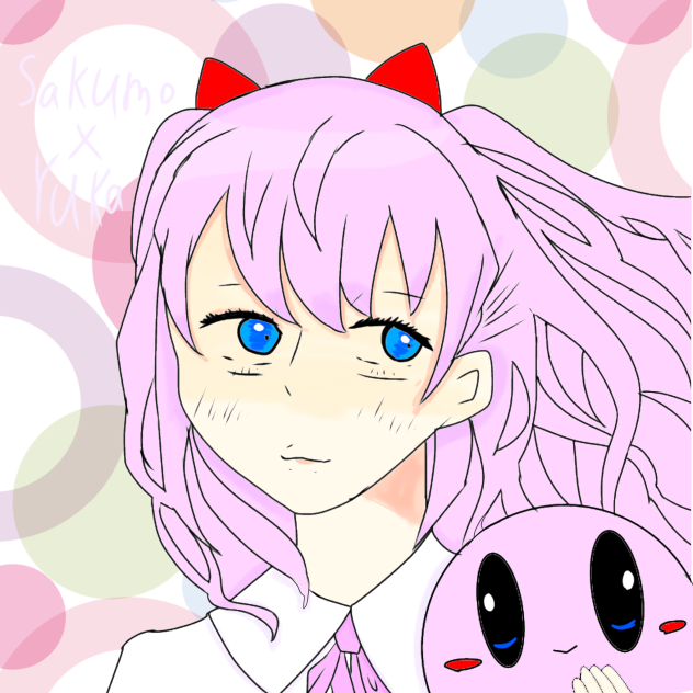桜餅疑きさんの線画の塗り絵