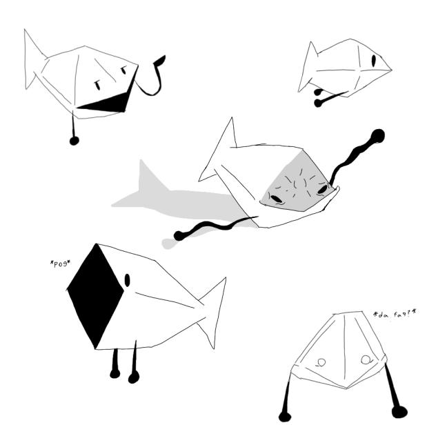 BDFI 0rigami Fish  concept art...
