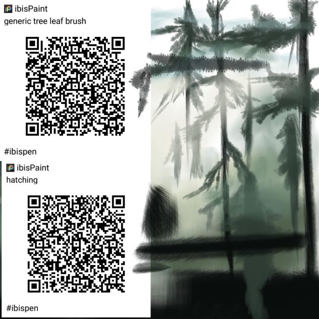 brushes for scenery paired